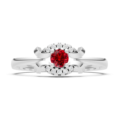Luna Halo Dainty Cluster Ring