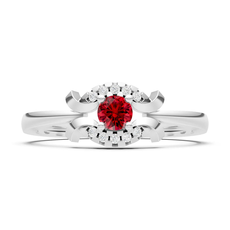 Luna Halo Dainty Cluster Ring