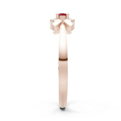 Luna Halo Dainty Cluster Ring