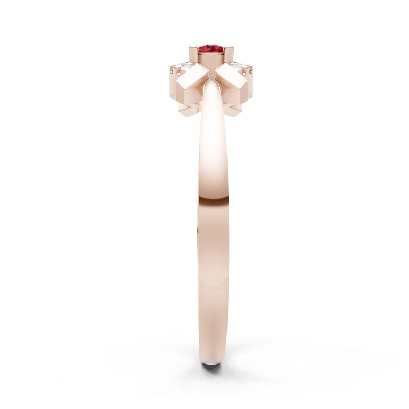 Luna Halo Dainty Cluster Ring