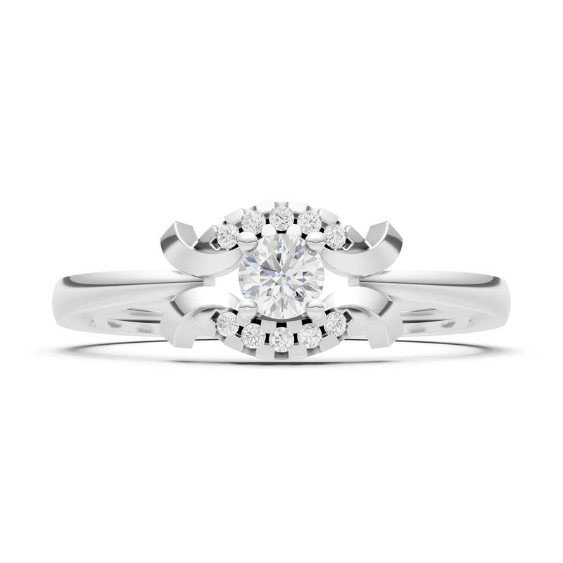 Luna Halo Dainty Cluster Ring
