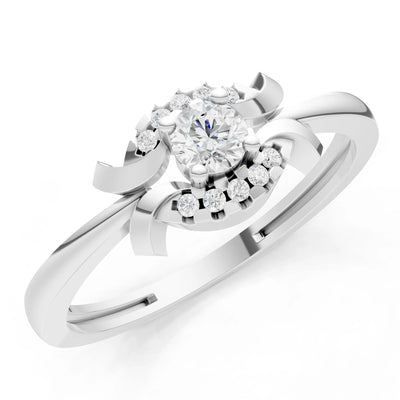 Luna Halo Dainty Cluster Ring
