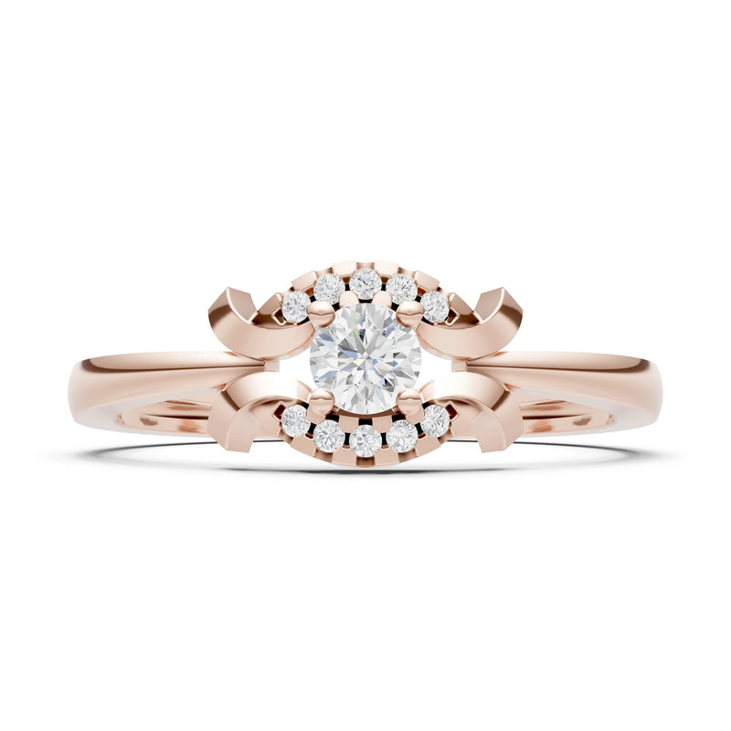 Luna Halo Dainty Cluster Ring
