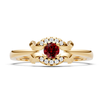 Luna Halo Dainty Cluster Ring