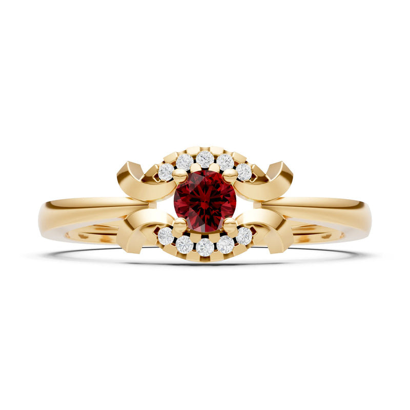 Luna Halo Dainty Cluster Ring
