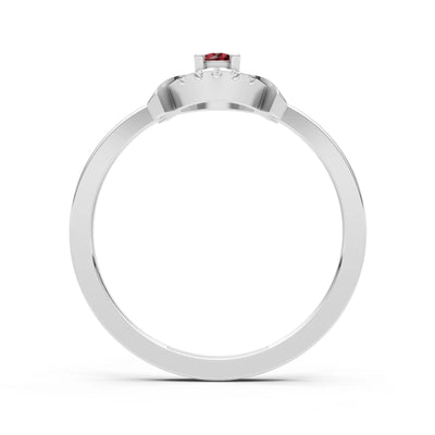 Luna Halo Dainty Cluster Ring