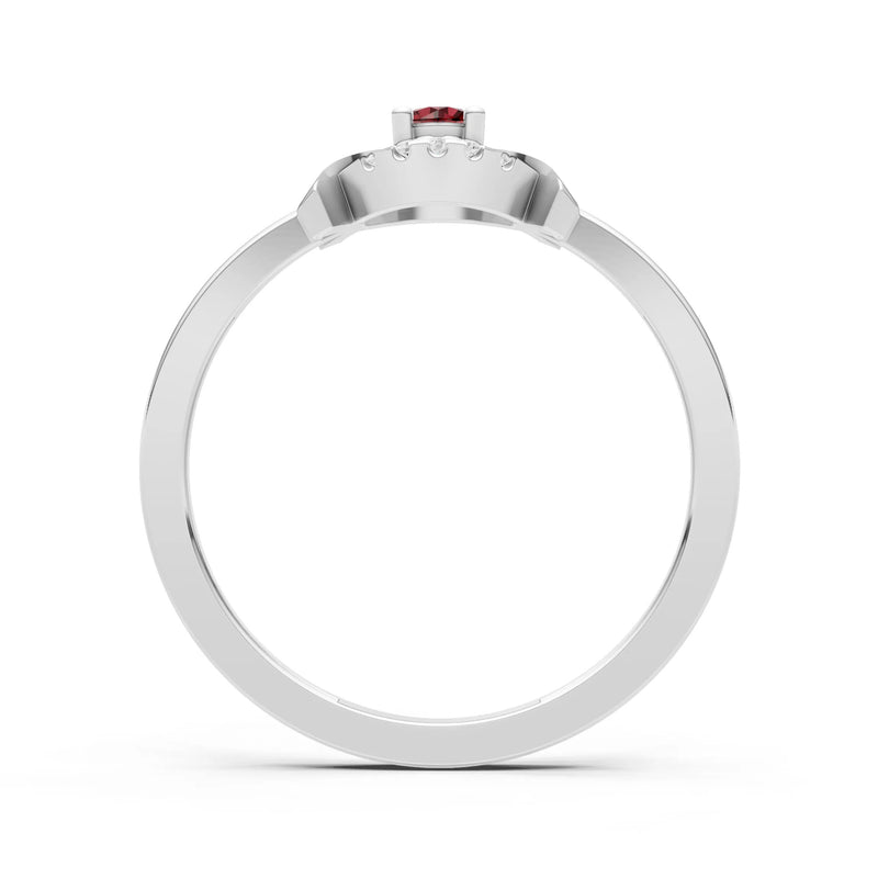 Luna Halo Dainty Cluster Ring