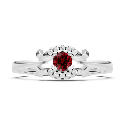 Luna Halo Dainty Cluster Ring