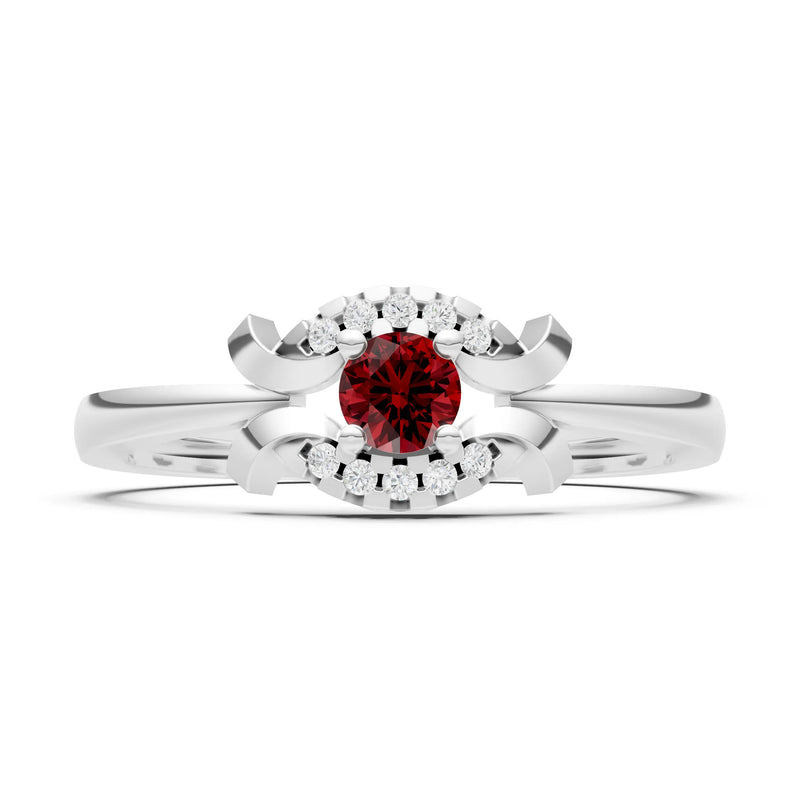 Luna Halo Dainty Cluster Ring