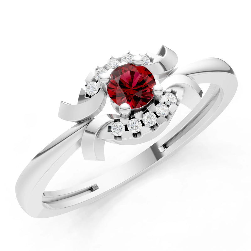 Luna Halo Dainty Cluster Ring