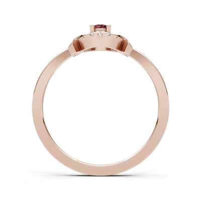 Luna Halo Dainty Cluster Ring