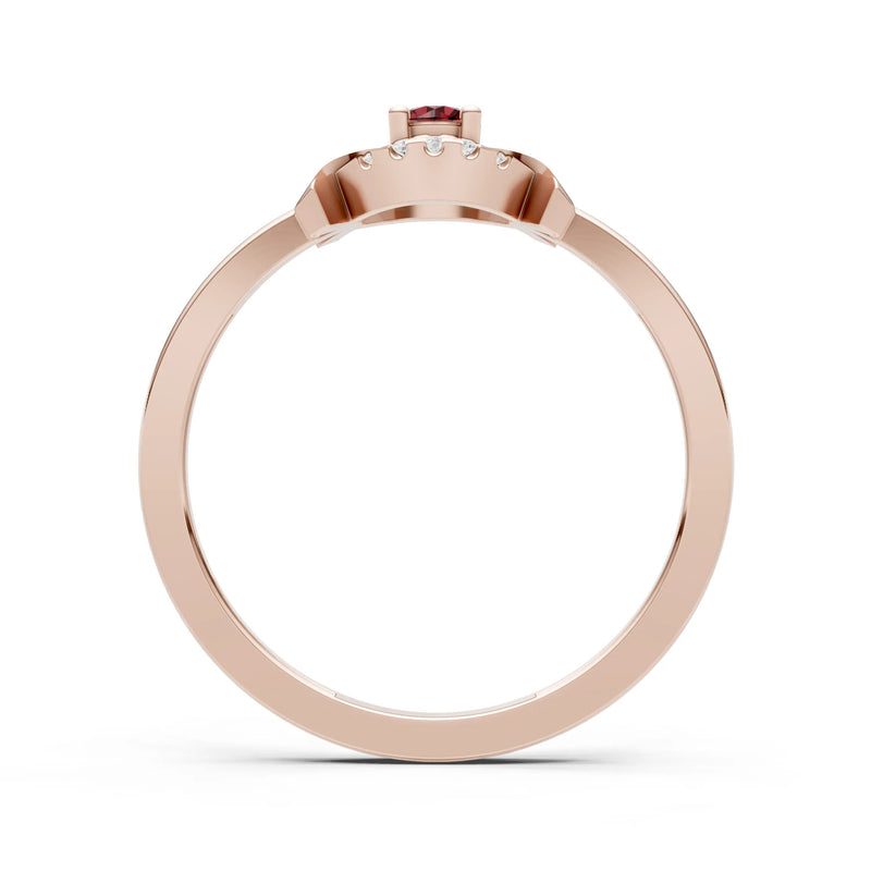 Luna Halo Dainty Cluster Ring