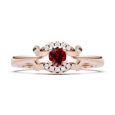 Luna Halo Dainty Cluster Ring