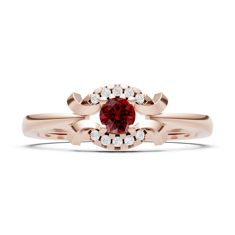 Luna Halo Dainty Cluster Ring