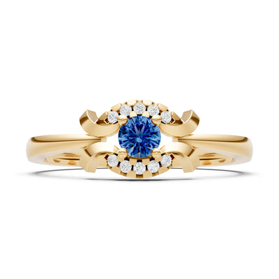 Luna Halo Dainty Cluster Ring