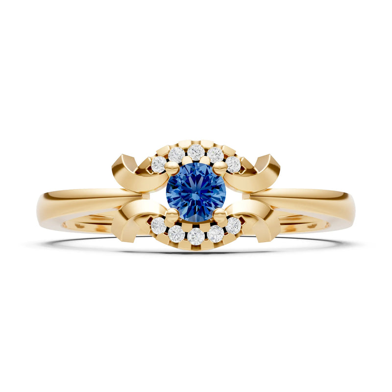 Luna Halo Dainty Cluster Ring