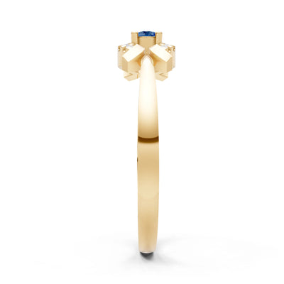 Luna Halo Dainty Cluster Ring