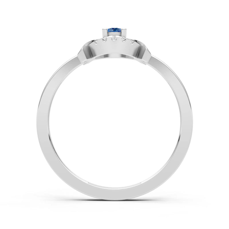 Luna Halo Dainty Cluster Ring