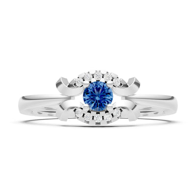 Luna Halo Dainty Cluster Ring
