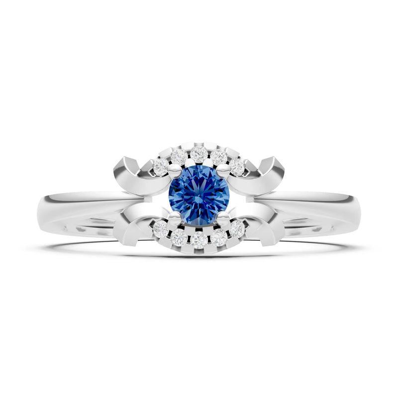 Luna Halo Dainty Cluster Ring