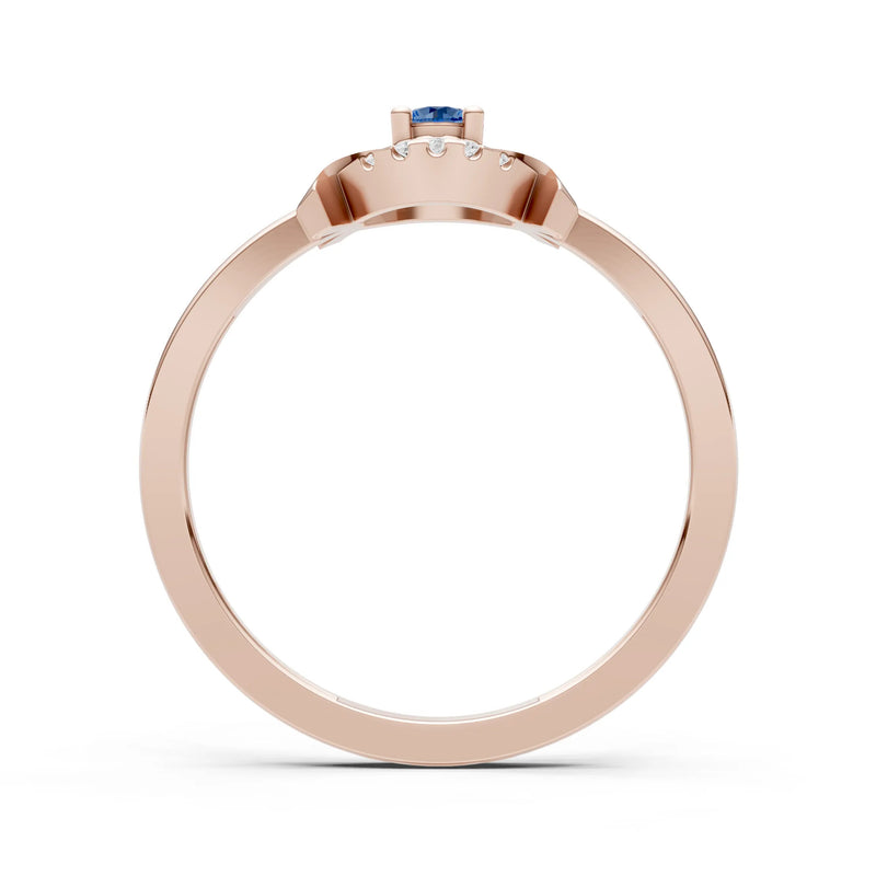 Luna Halo Dainty Cluster Ring
