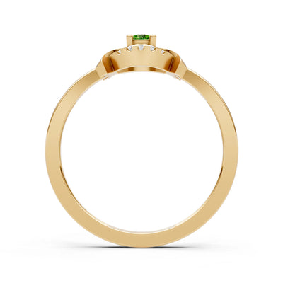 Luna Halo Dainty Cluster Ring
