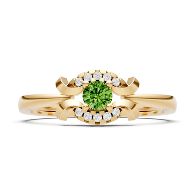 Luna Halo Dainty Cluster Ring