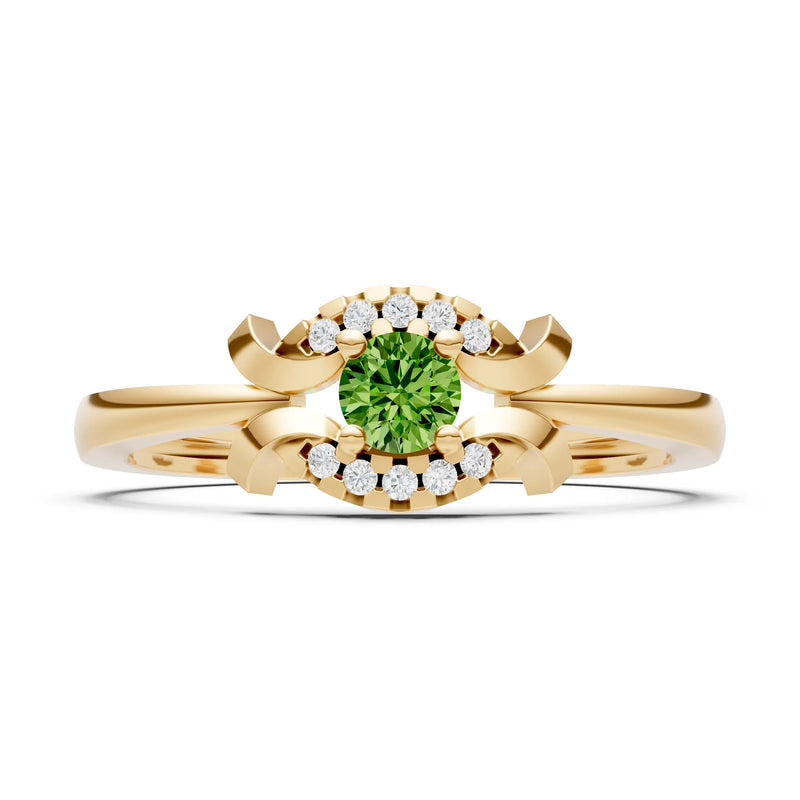 Luna Halo Dainty Cluster Ring