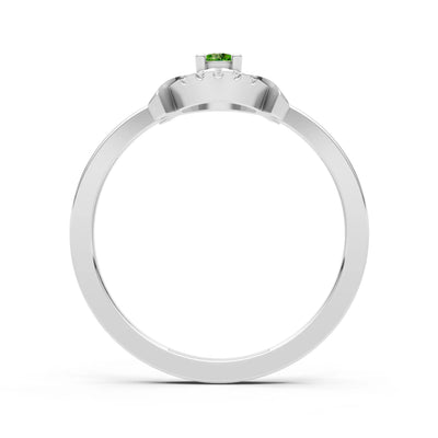 Luna Halo Dainty Cluster Ring