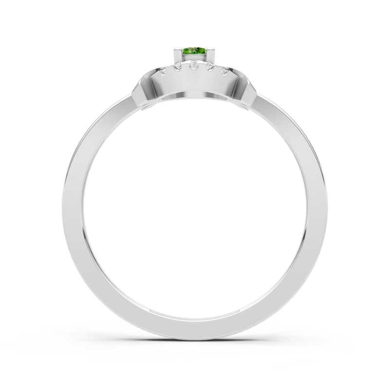 Luna Halo Dainty Cluster Ring