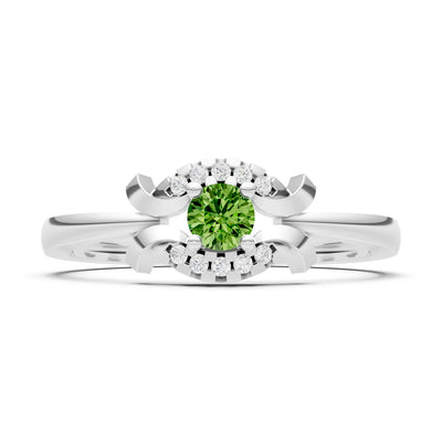 Luna Halo Dainty Cluster Ring