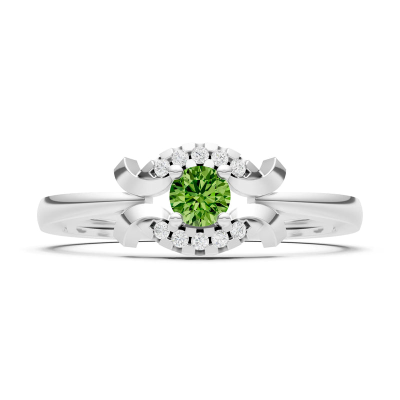 Luna Halo Dainty Cluster Ring