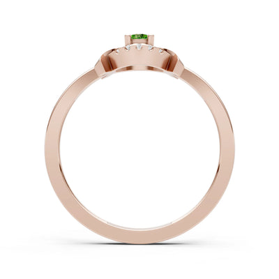 Luna Halo Dainty Cluster Ring