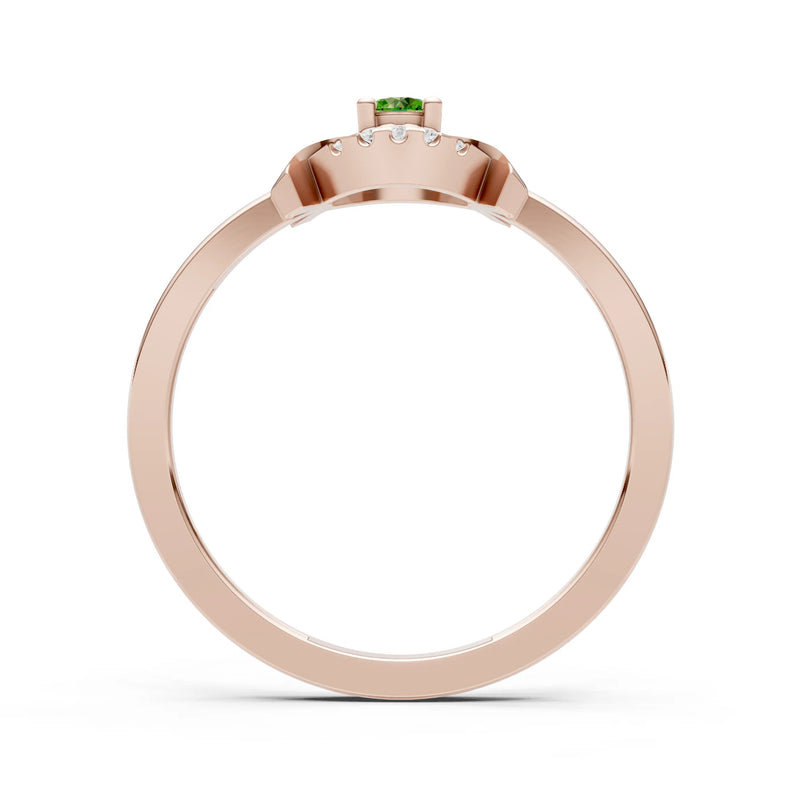 Luna Halo Dainty Cluster Ring