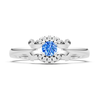 Luna Halo Dainty Cluster Ring