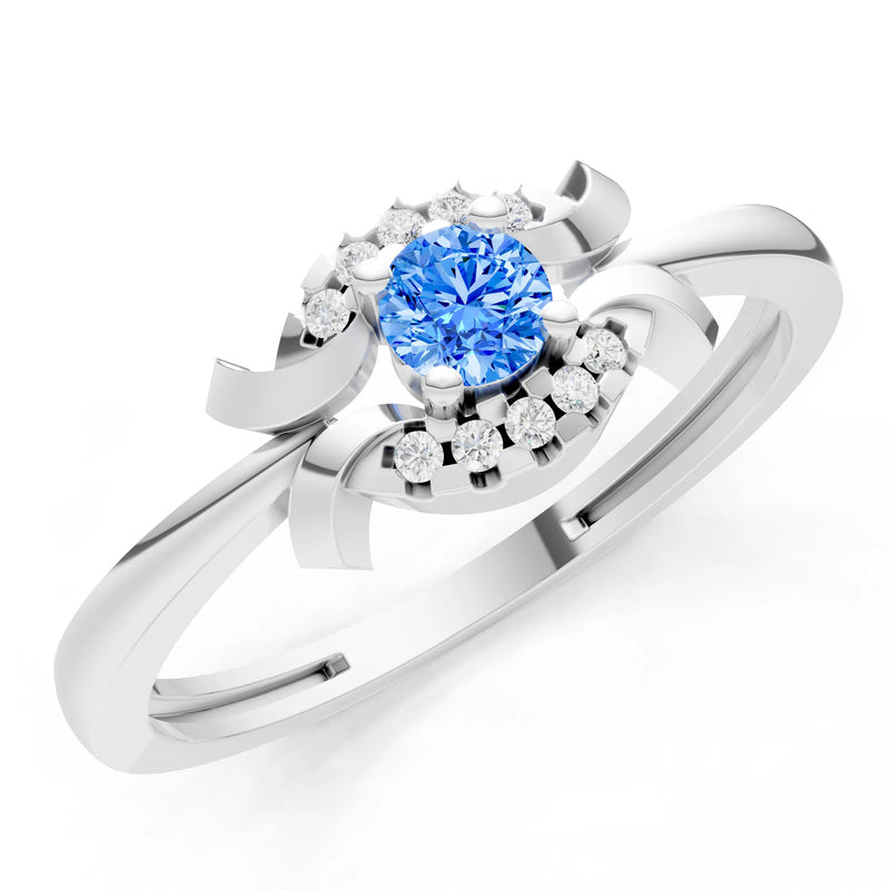Luna Halo Dainty Cluster Ring