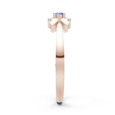 Luna Halo Dainty Cluster Ring