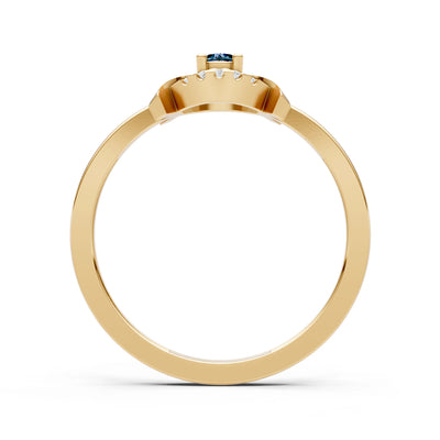 Luna Halo Dainty Cluster Ring