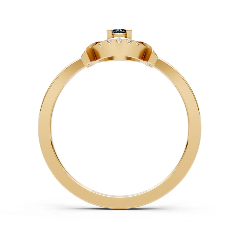 Luna Halo Dainty Cluster Ring