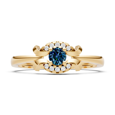 Luna Halo Dainty Cluster Ring