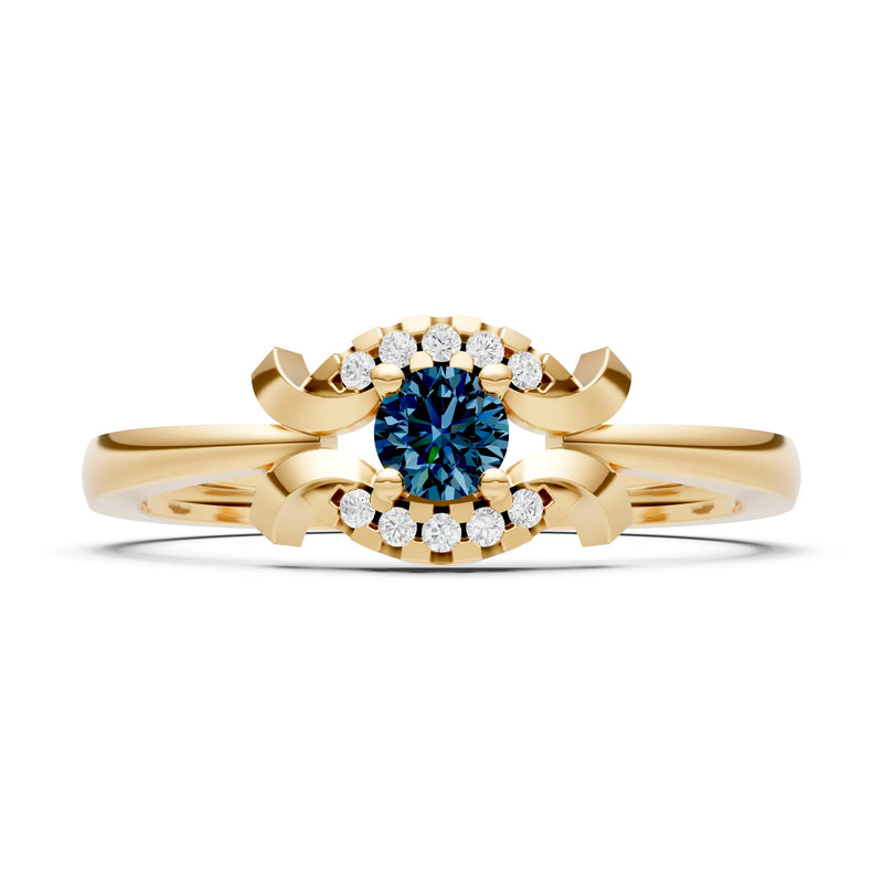 Luna Halo Dainty Cluster Ring