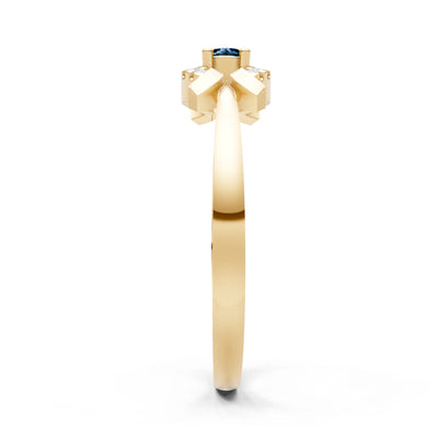 Luna Halo Dainty Cluster Ring