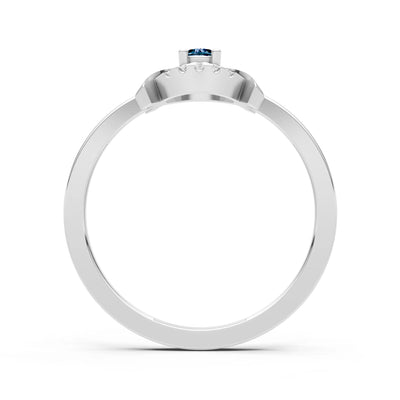 Luna Halo Dainty Cluster Ring