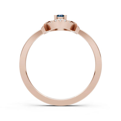 Luna Halo Dainty Cluster Ring