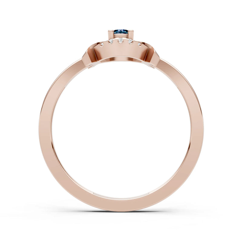 Luna Halo Dainty Cluster Ring