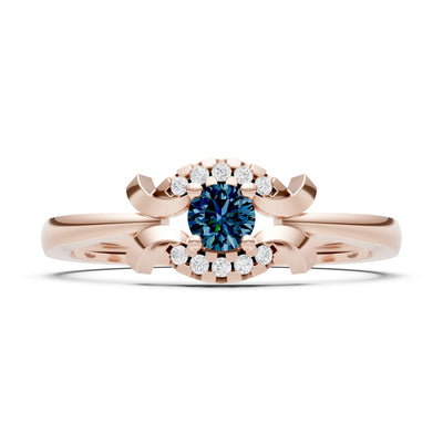 Luna Halo Dainty Cluster Ring