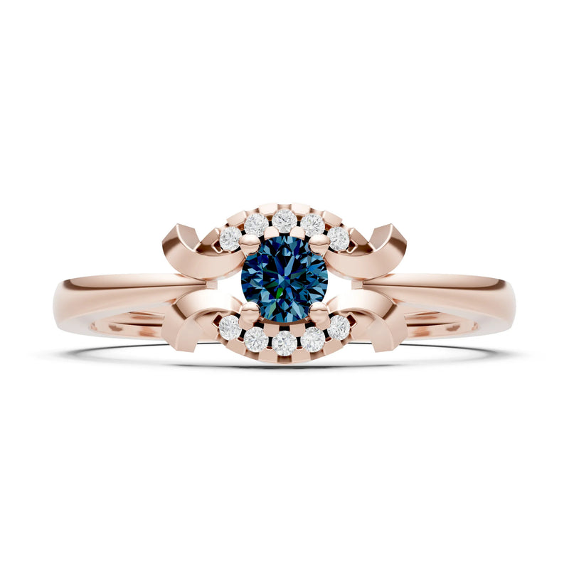 Luna Halo Dainty Cluster Ring