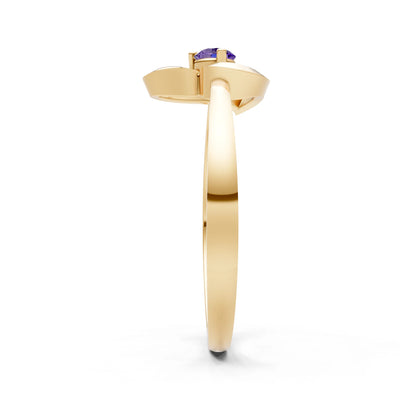 Amora Heart Tiny Solitaire Ring