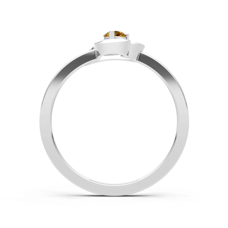 Amora Heart Tiny Solitaire Ring