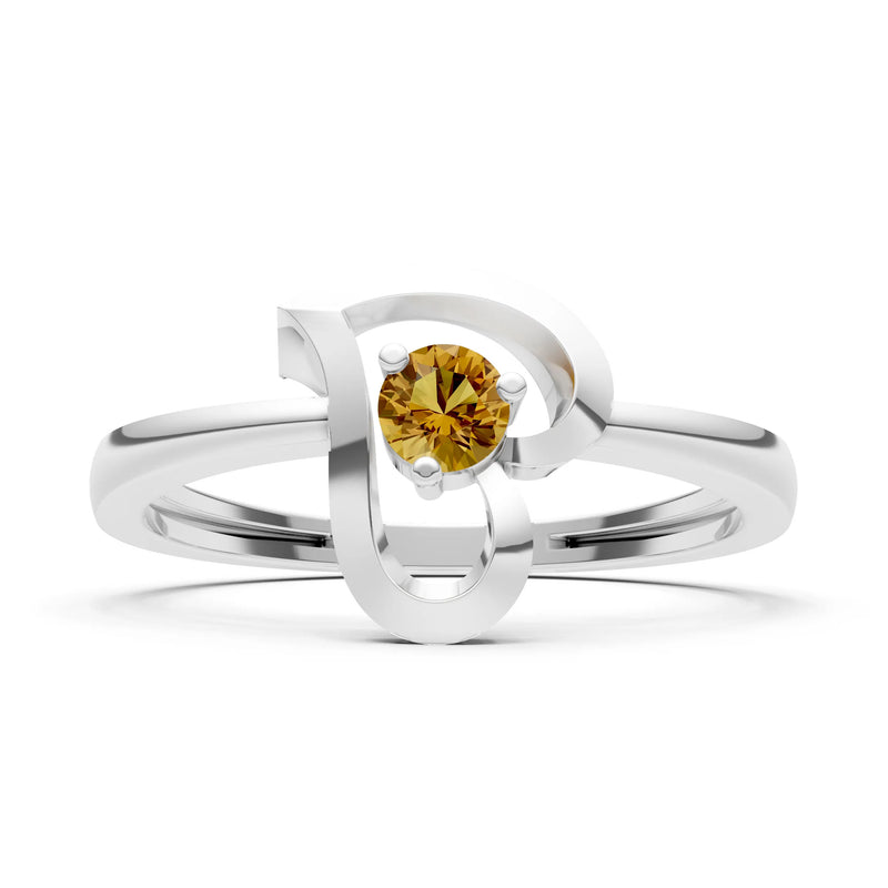 Amora Heart Tiny Solitaire Ring